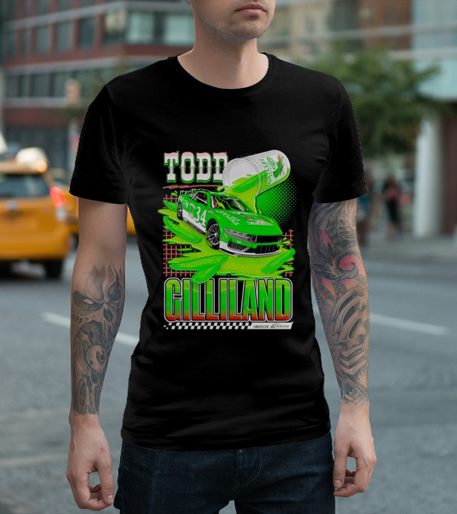 Todd Gilliland NASCAR 34 Pickle Juice Racing Car Victory 2026 T-Shirt