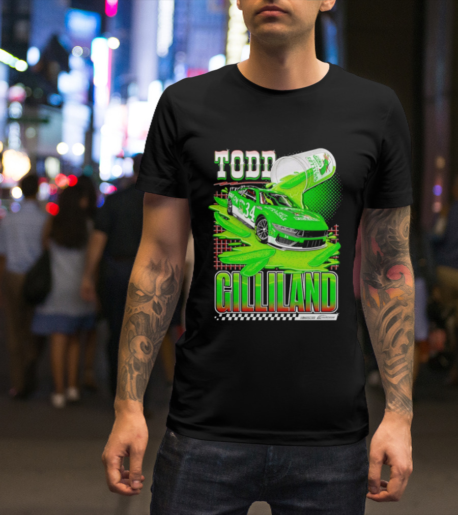 Todd Gilliland NASCAR 34 Pickle Juice Racing Car Victory 2026 T-Shirt