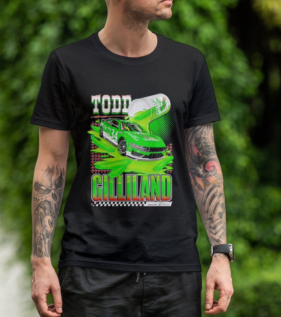 Todd Gilliland NASCAR 34 Pickle Juice Racing Car Victory 2026 T-Shirt