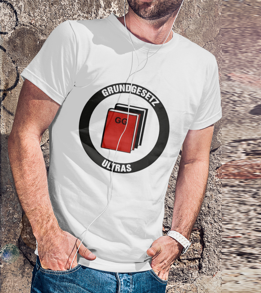 Grundgesetz Ultras GG Book Emblem German Constitution T-Shirt