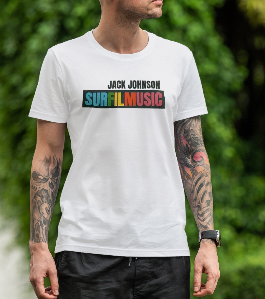 Jack Johnson Surfilmusic Tour 2026 Colorful T-Shirt