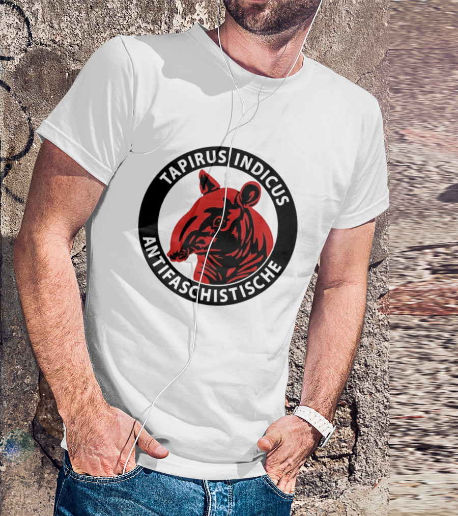 Tapirus Indicus Antifaschistische Antifa T-Shirt