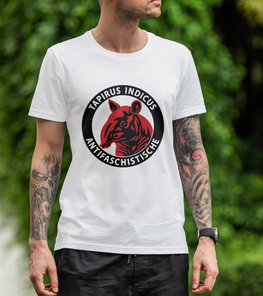 Tapirus Indicus Antifaschistische Antifa T-Shirt