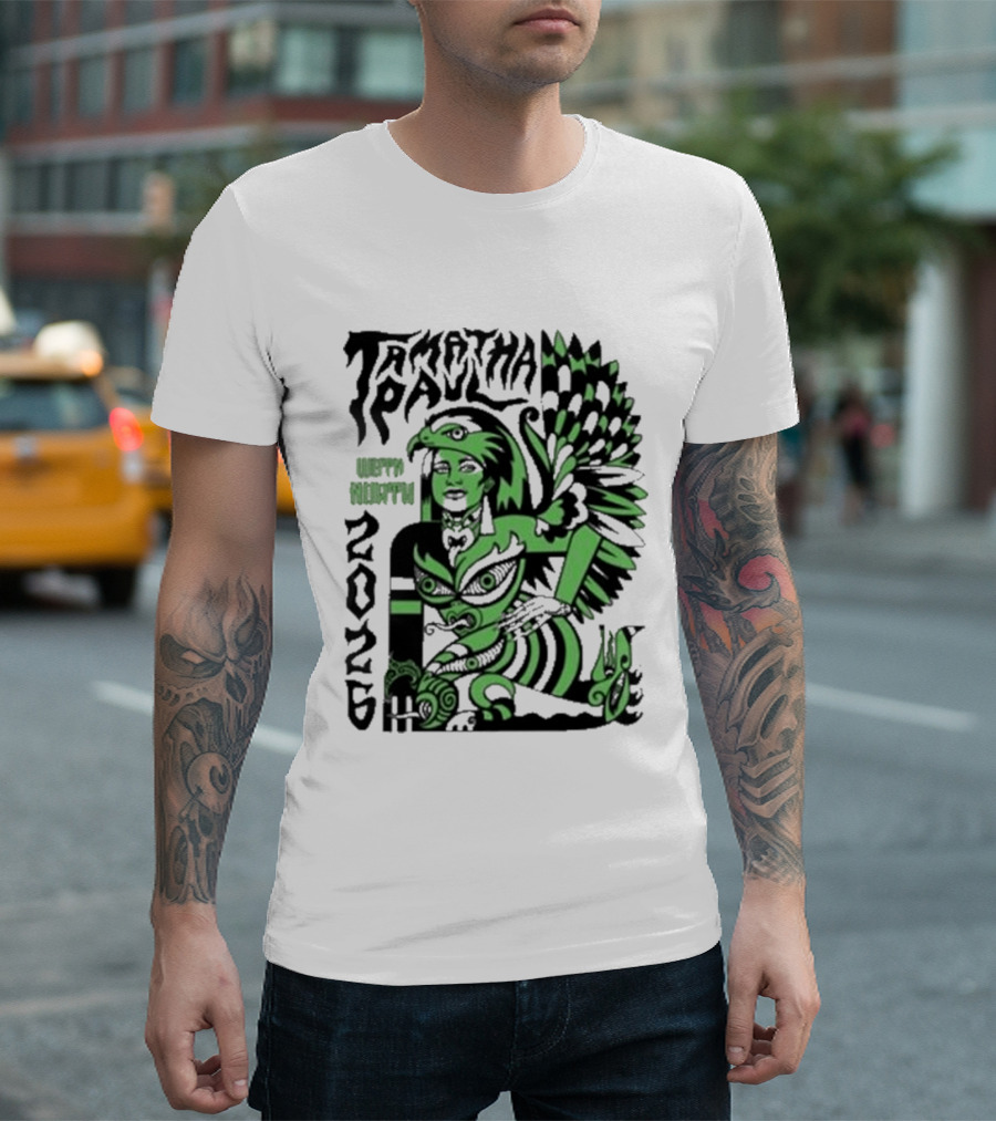 Xoe Hall X Tamatha Paul 2026 Te Atatu Whero Kakapo T-Shirt