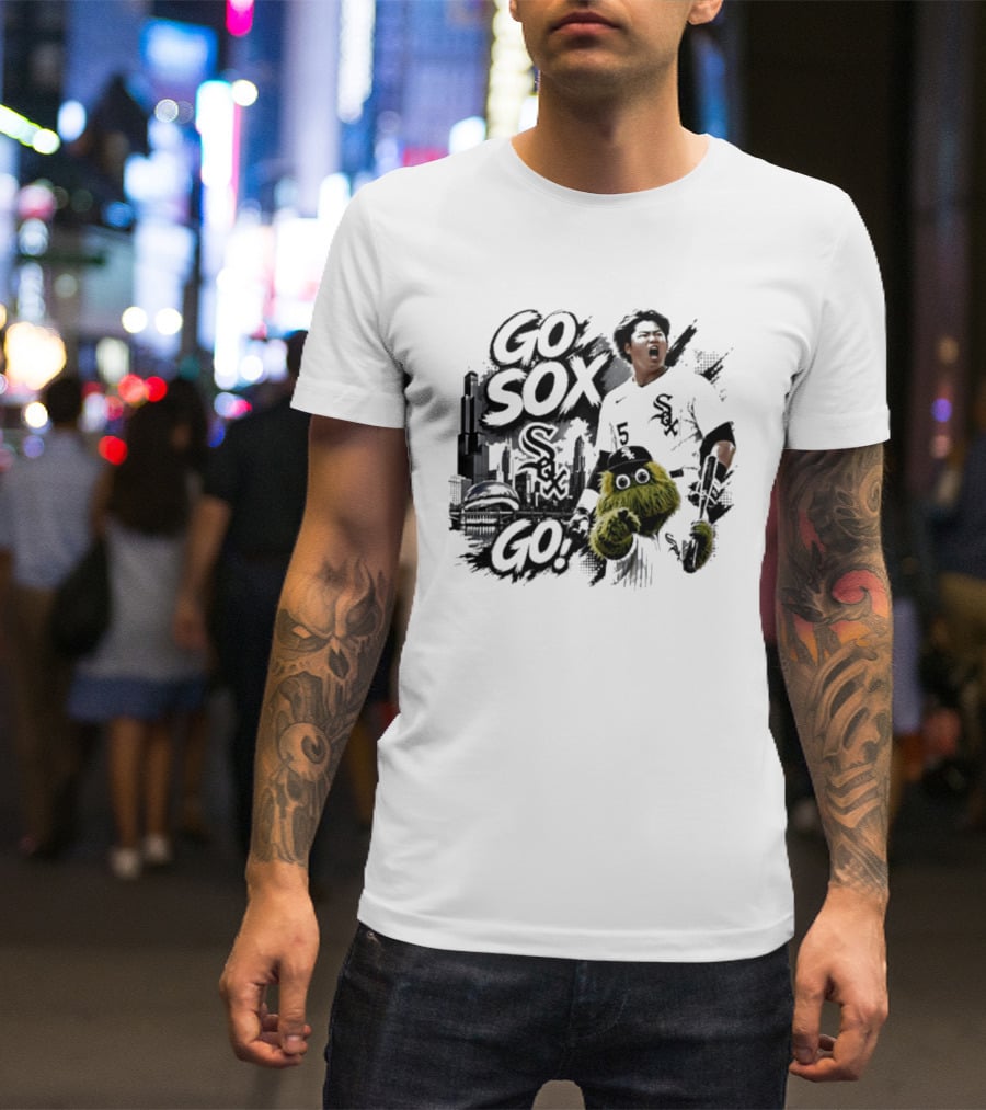 Yoshinobu Yamamoto Number 15 Chicago White Sox Go Sox Go T-Shirt