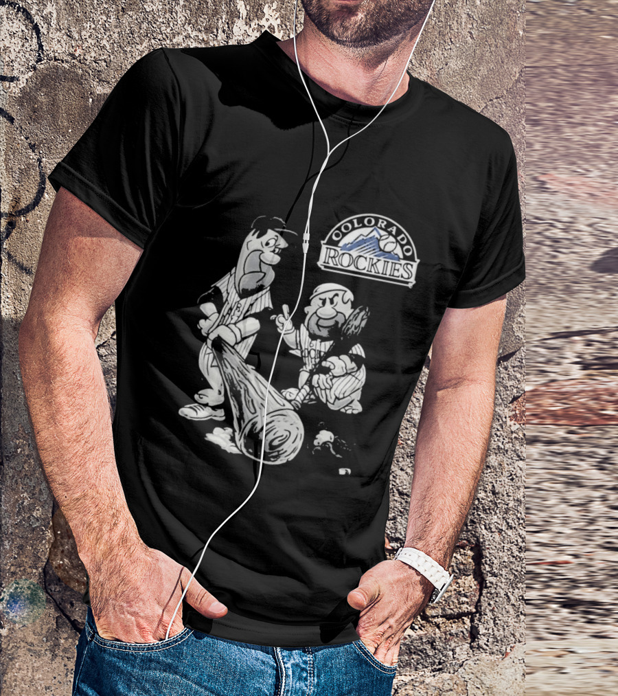 Colorado Rockies 2026 Flintstones Baseball T-Shirt