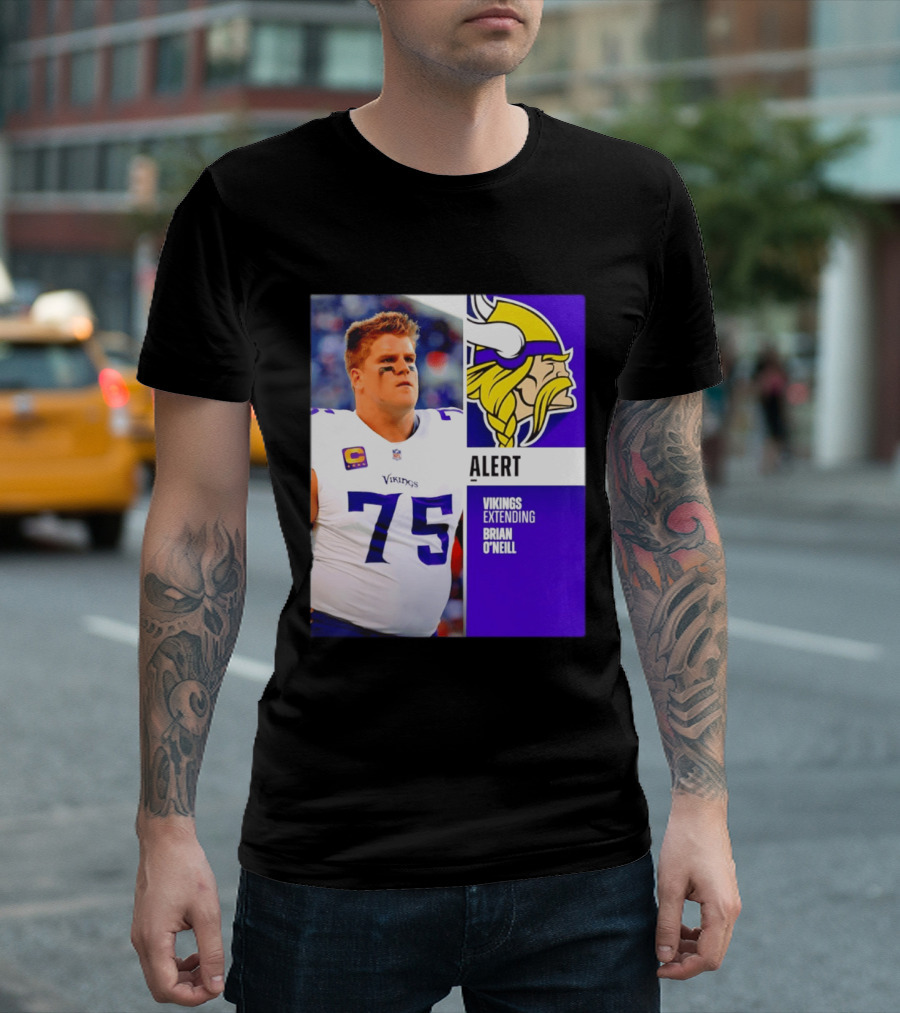 Alert Vikings Extending Brian O'Neill 75 T-Shirt