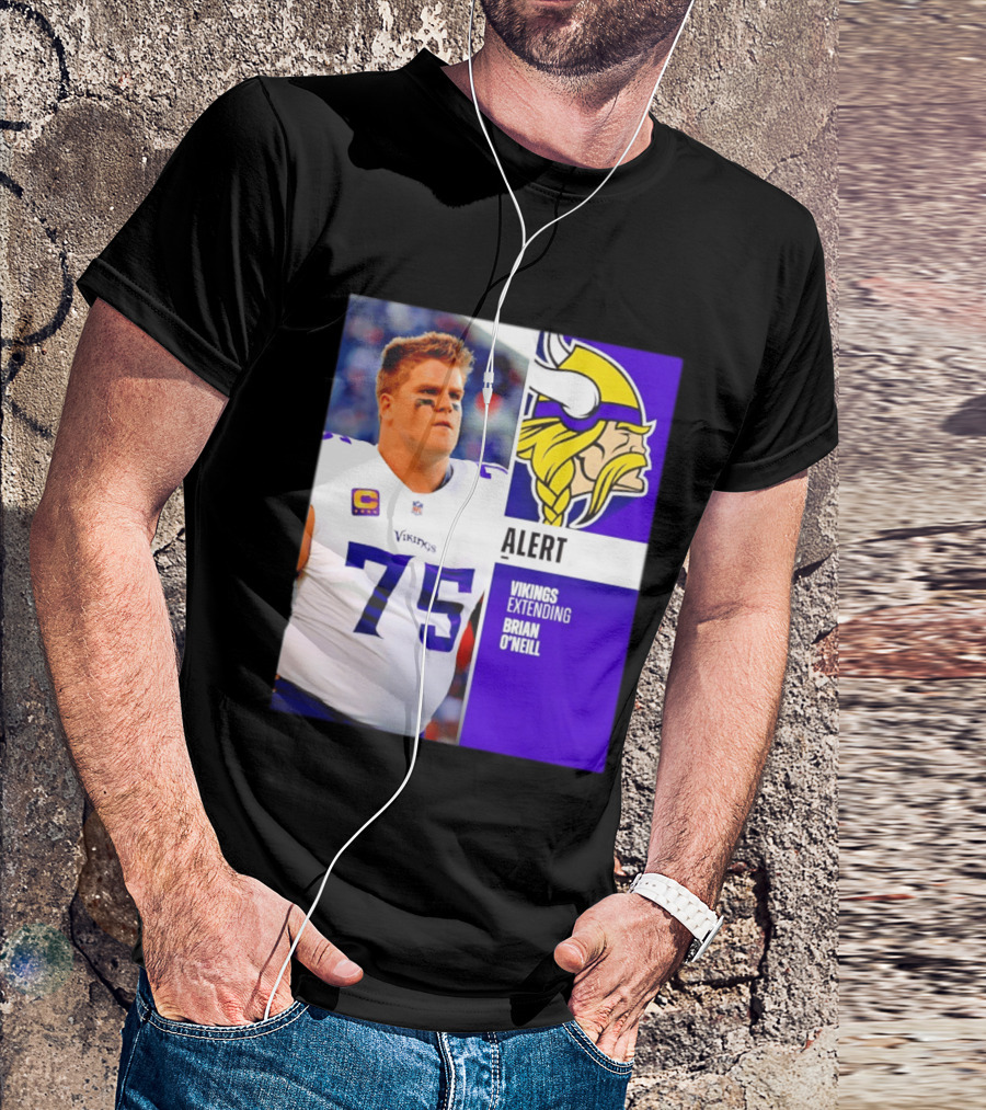 Alert Vikings Extending Brian O'Neill 75 T-Shirt