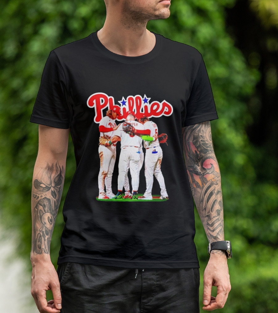 Bryce Harper Alec Bohm Edmundo Sosa Bryson Stott Philadelphia Phillies Team Unity T-Shirt