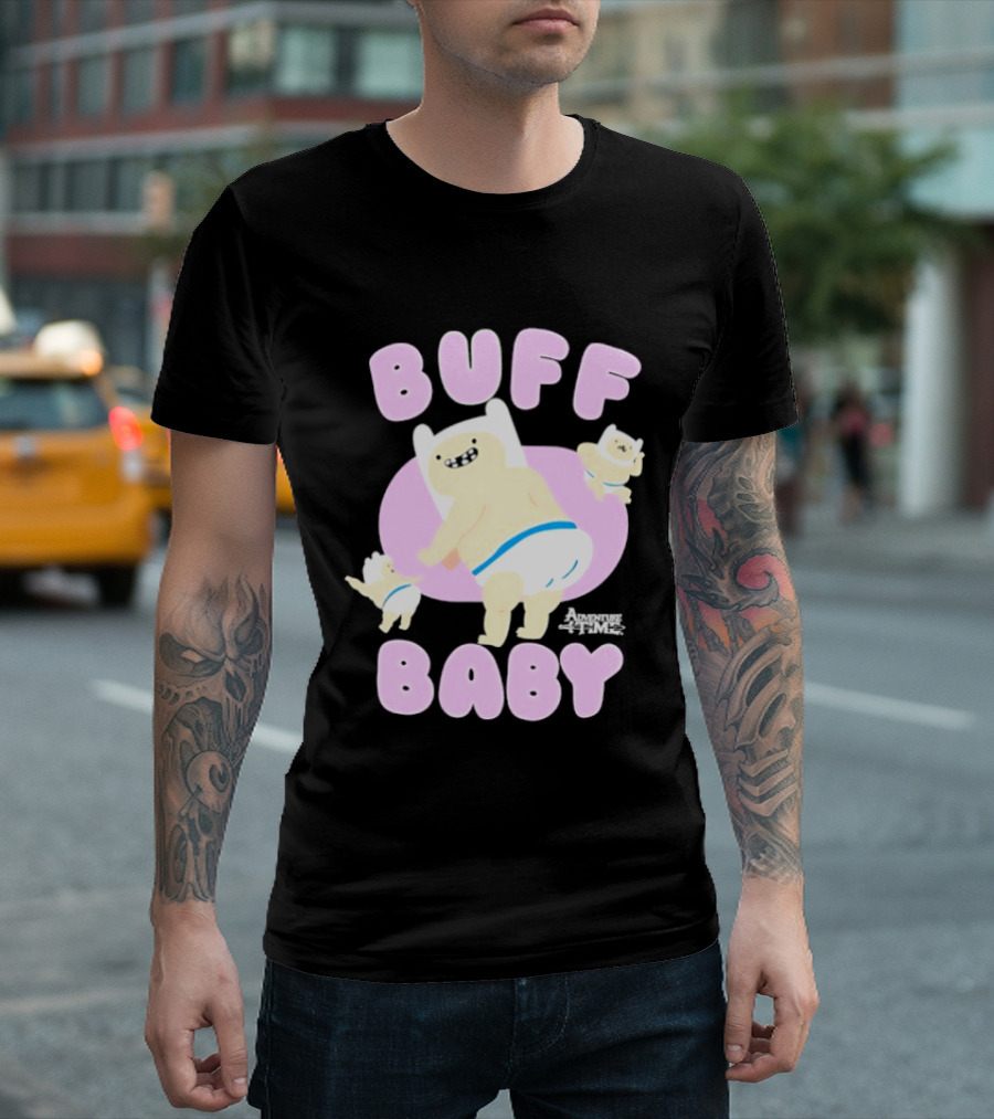 Buff Baby Adventure Time Finn The Human Dancing Babies T-Shirt