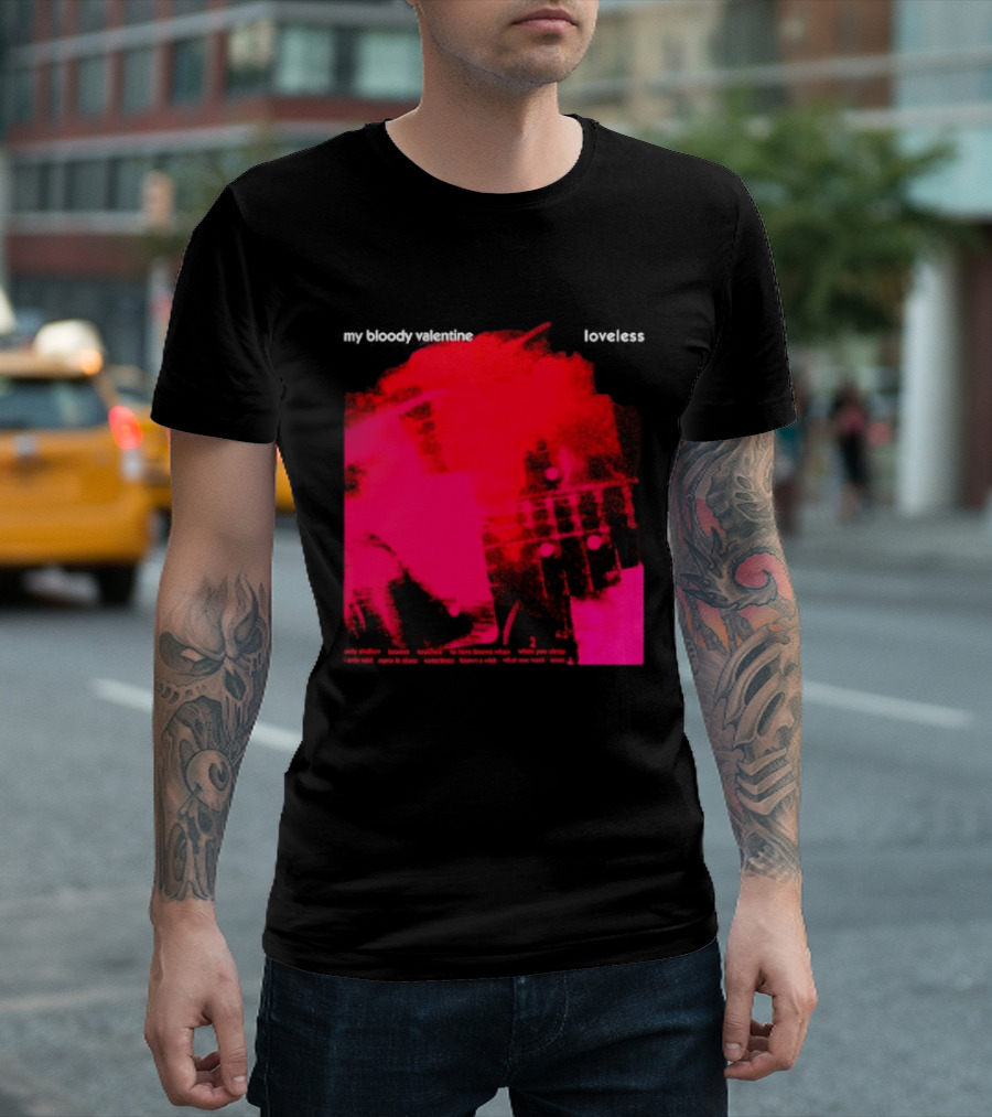 My Bloody Valentine Loveless Album Cover Classic Shoegaze Music Fan Favorite T-Shirt