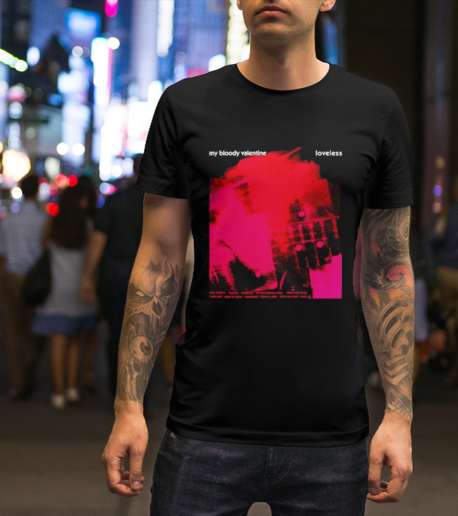 My Bloody Valentine Loveless Album Cover Classic Shoegaze Music Fan Favorite T-Shirt