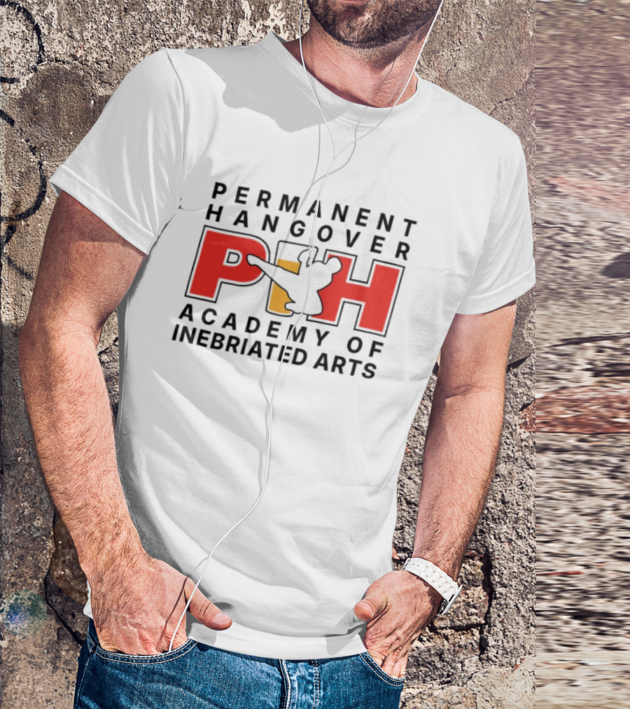 Permanent Hangover PIH Academy Of Inebriated Arts T-Shirt