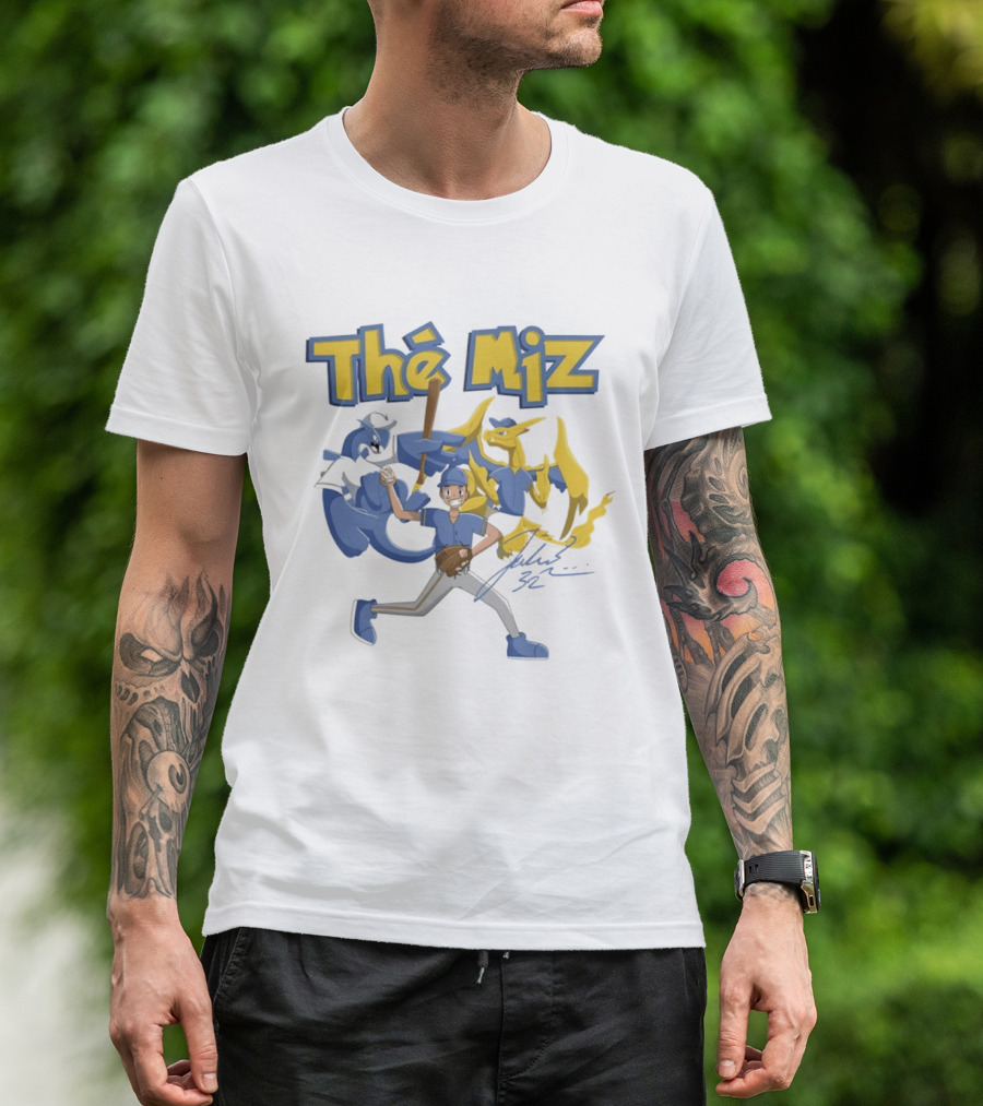 The Miz Milwaukee Brewers Pokemon Crossover Animated T-Shirt