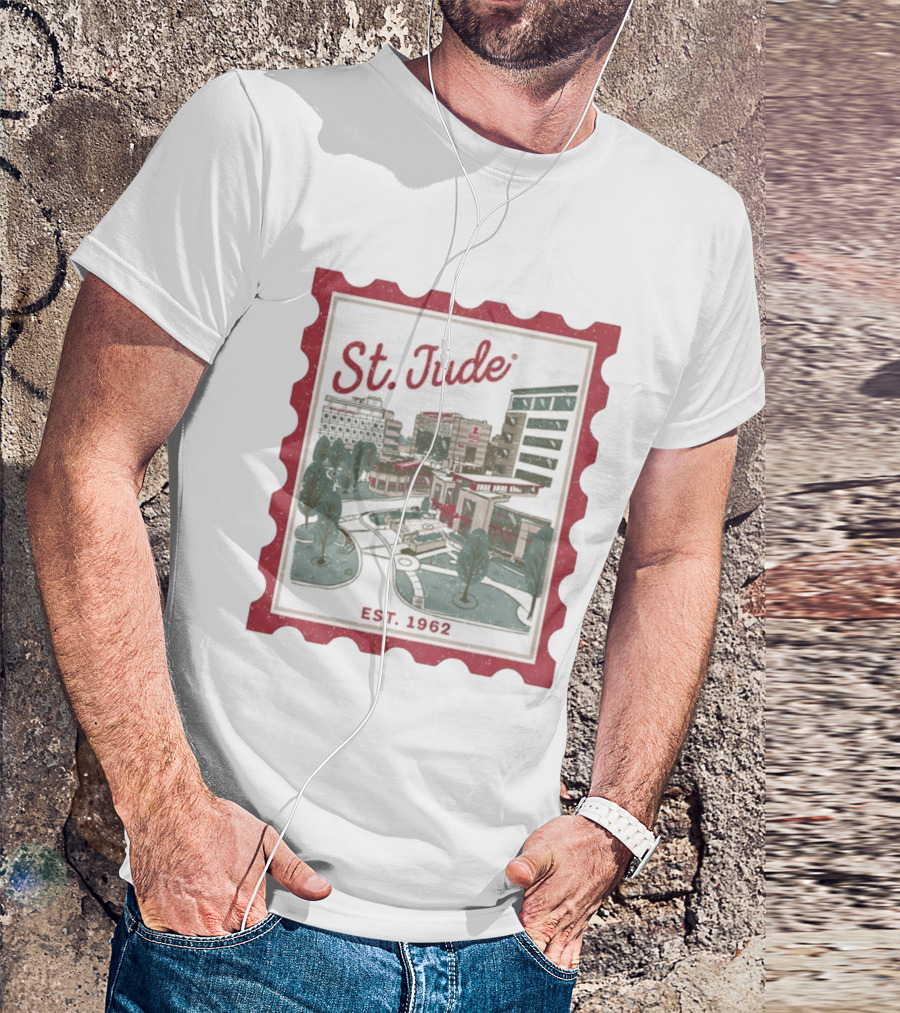 St. Jude Children's Research Hospital Est. 1962 Charity Stamp T-Shirt