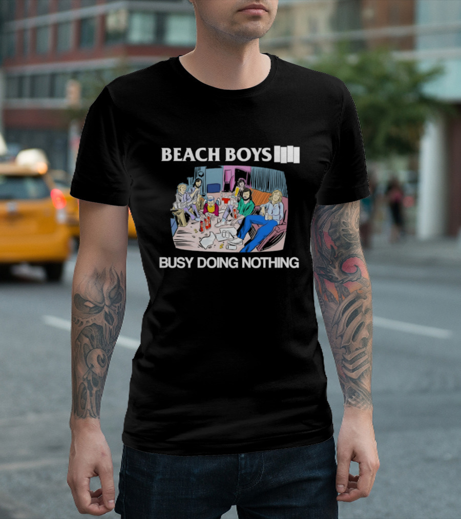 Beach Boys Busy Doing Nothing Brian Wilson Couch Scene T-Shirt