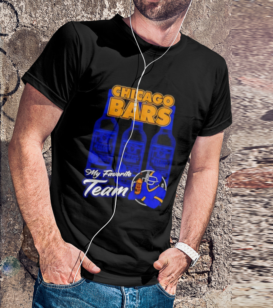 Chicago Bars My Favorite Team Jeppson's Malort Liqueur T-Shirt