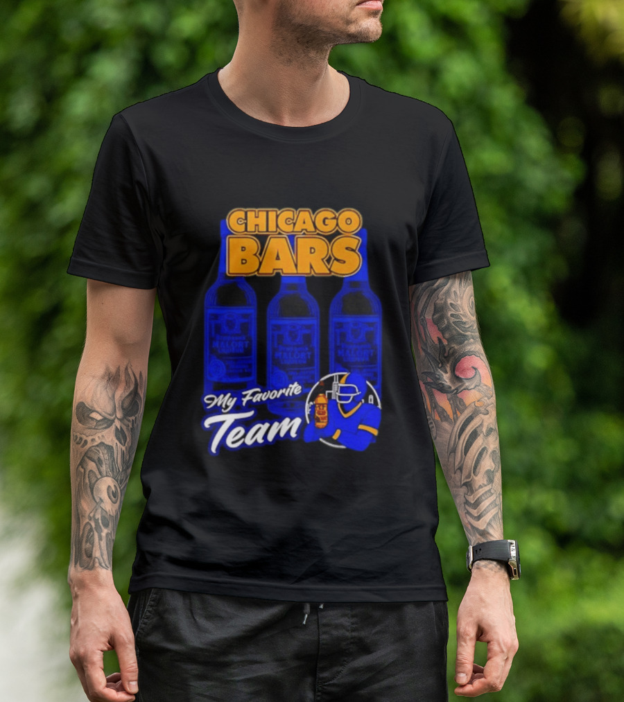 Chicago Bars My Favorite Team Jeppson's Malort Liqueur T-Shirt