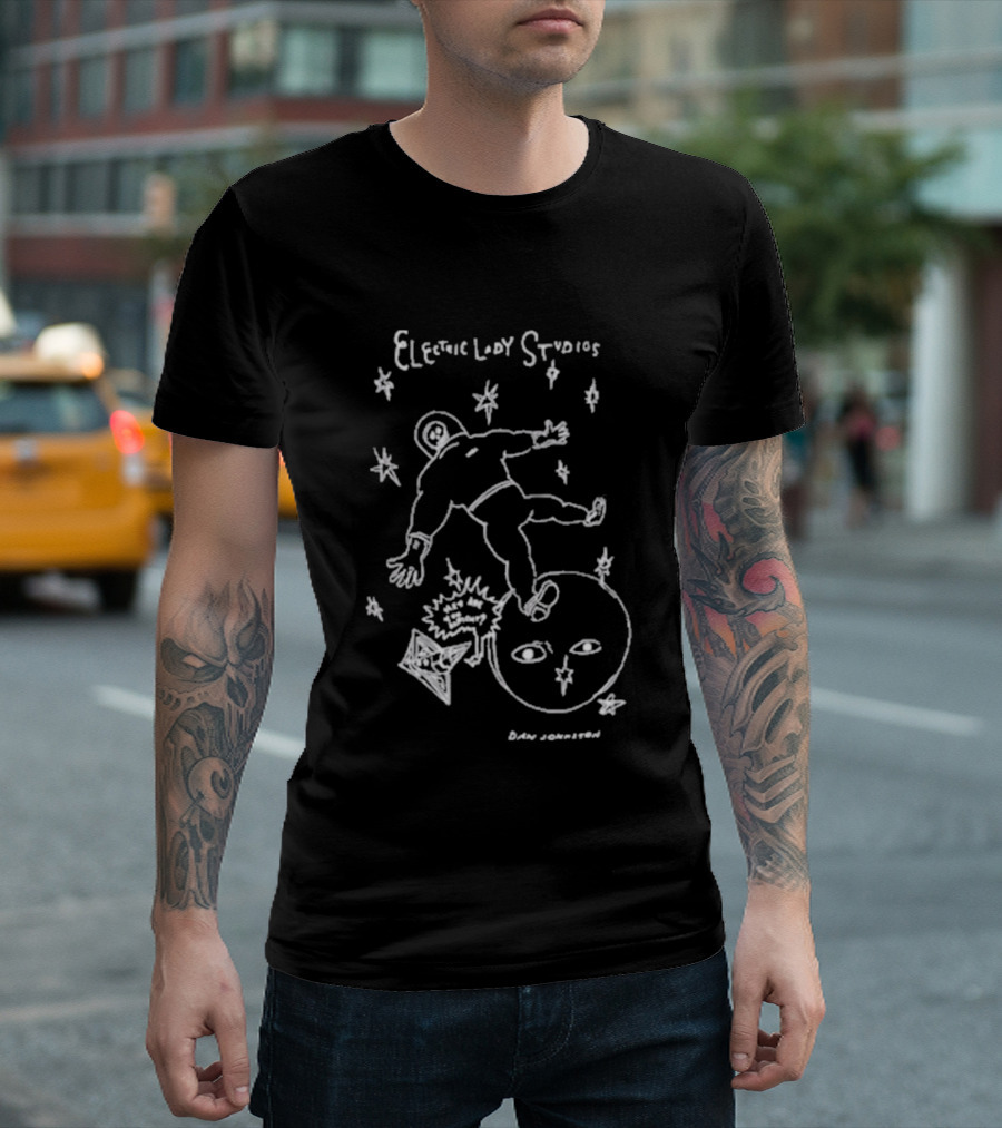 Daniel Johnston Electric Lion Studios Lost In Space T-Shirt