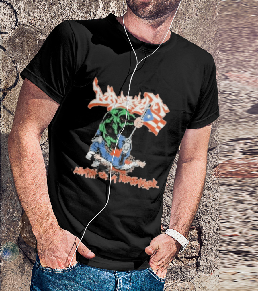 Death Of A Netbanger Puerto Rican Flag Street T-Shirt