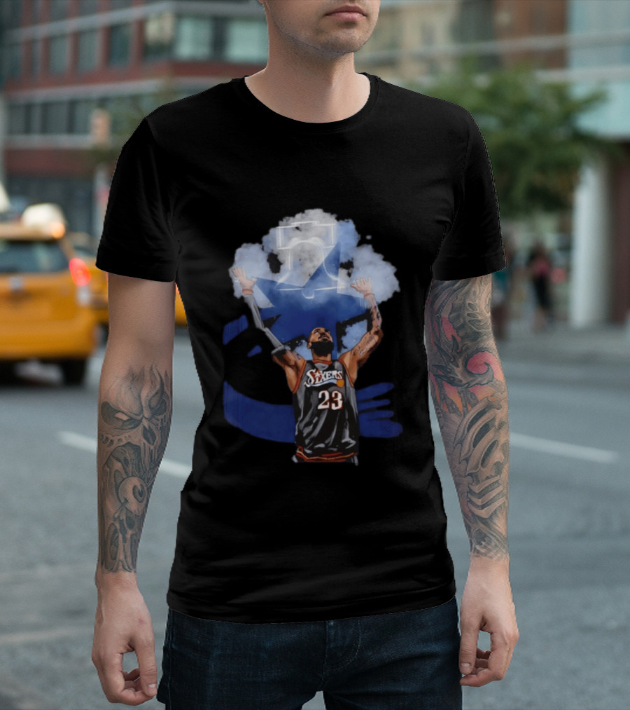 Philadelphia 76ers LeBron James 23 With Bells On Cloud 5 T-Shirt