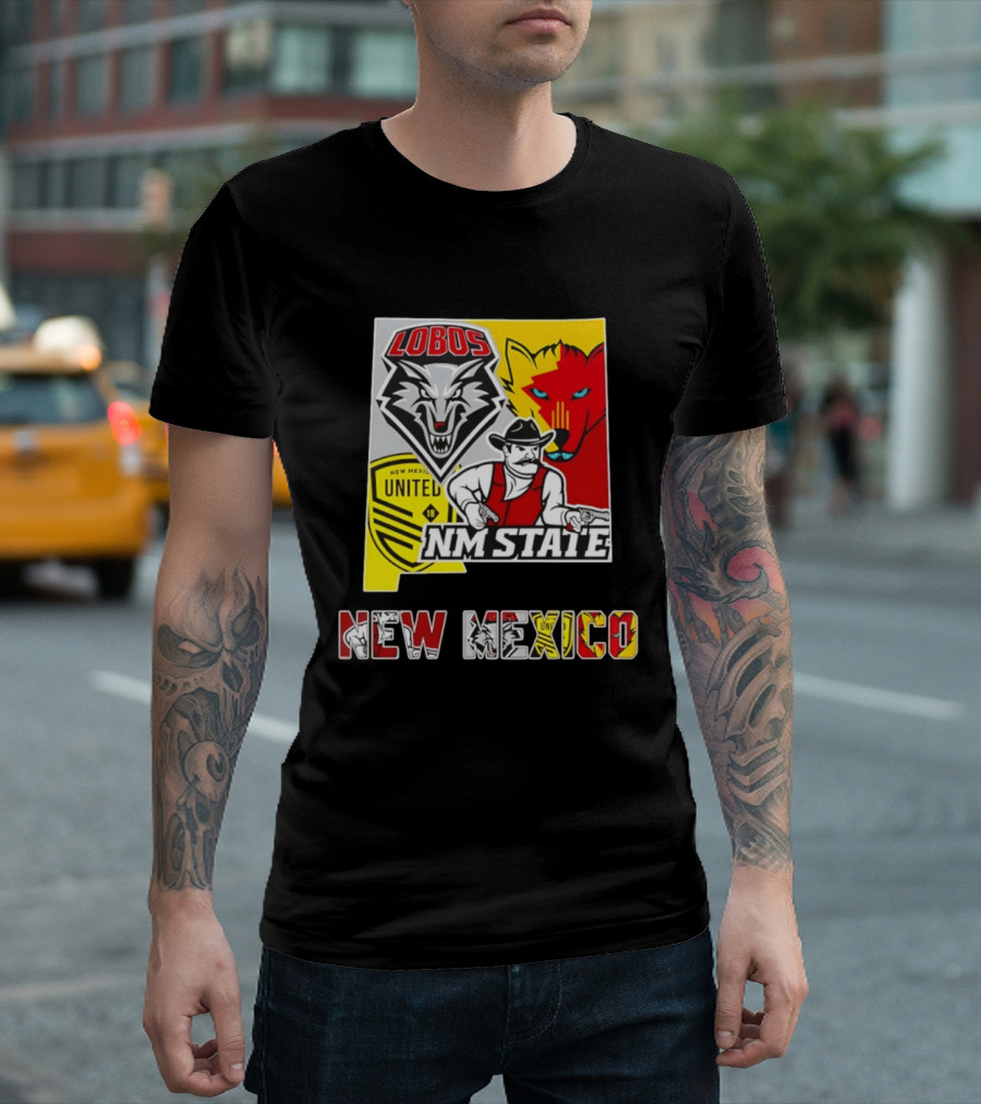 Lobos NM State New Mexico United T-Shirt