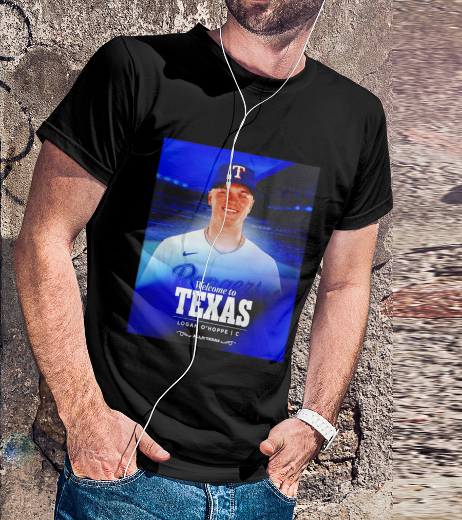 Logan O'Hoppe Welcome To Texas Rangers All For Texas T-Shirt