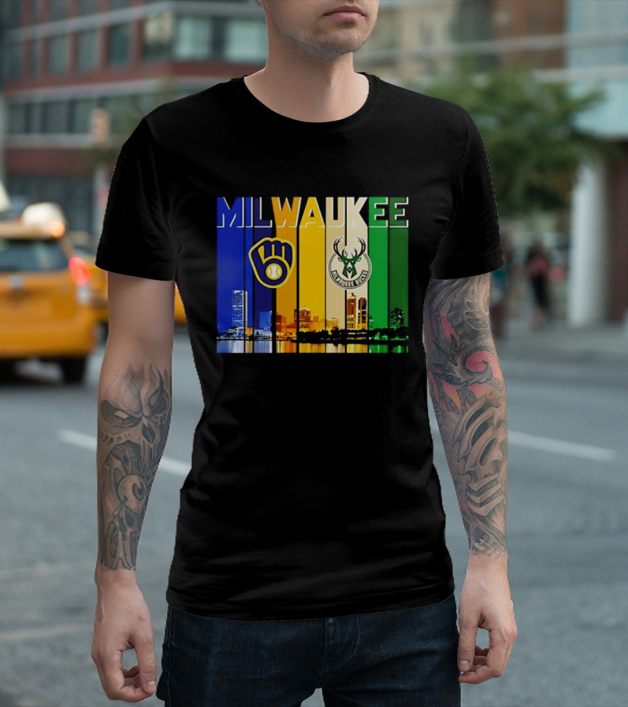 Milwaukee Brewers Bucks Skyline 2026 T-Shirt