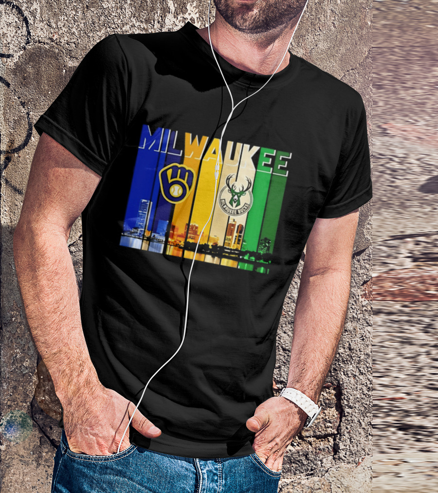 Milwaukee Brewers Bucks Skyline 2026 T-Shirt