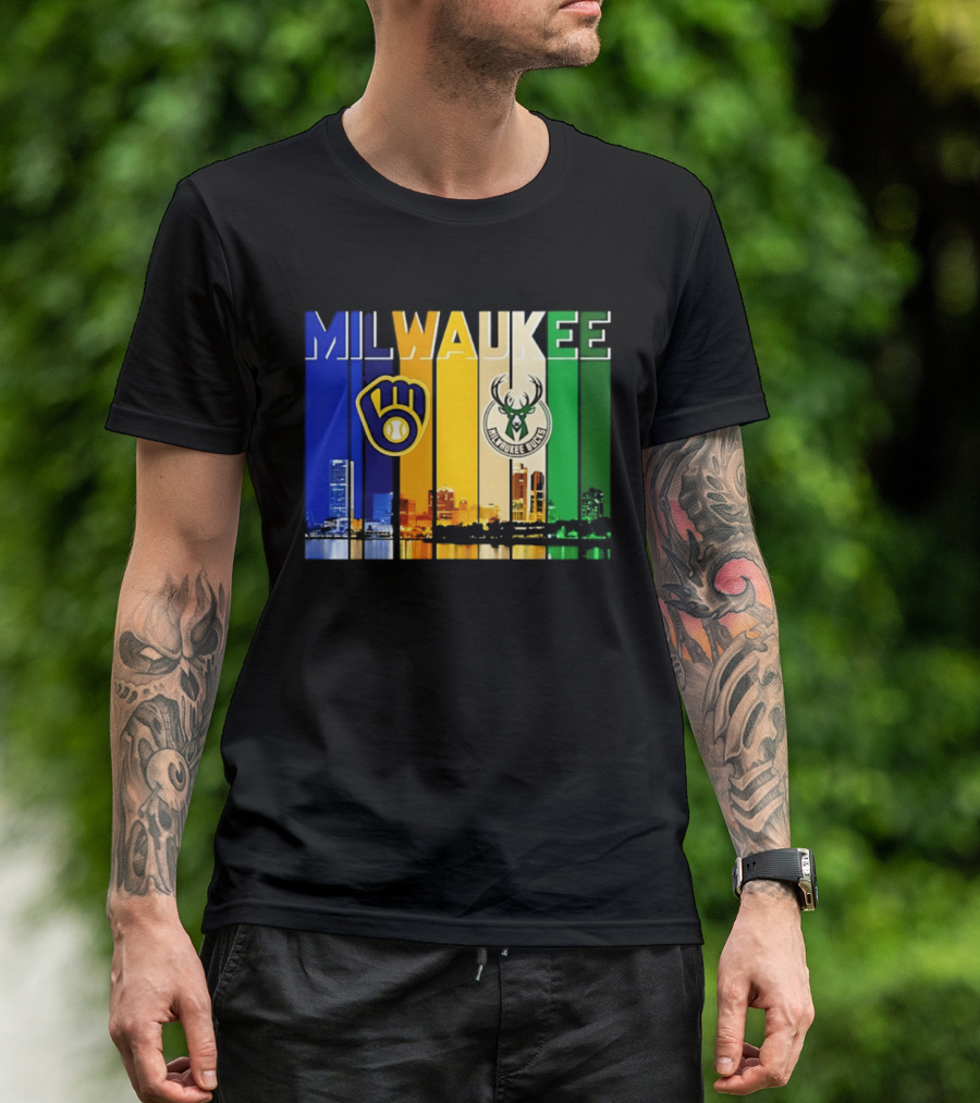 Milwaukee Brewers Bucks Skyline 2026 T-Shirt