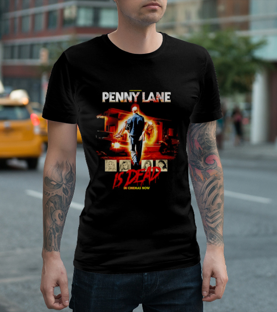 Penny Lane A Film By Mia'kate Russell Is Dead In Cinemas Now Iconic Cinematic T-Shirt