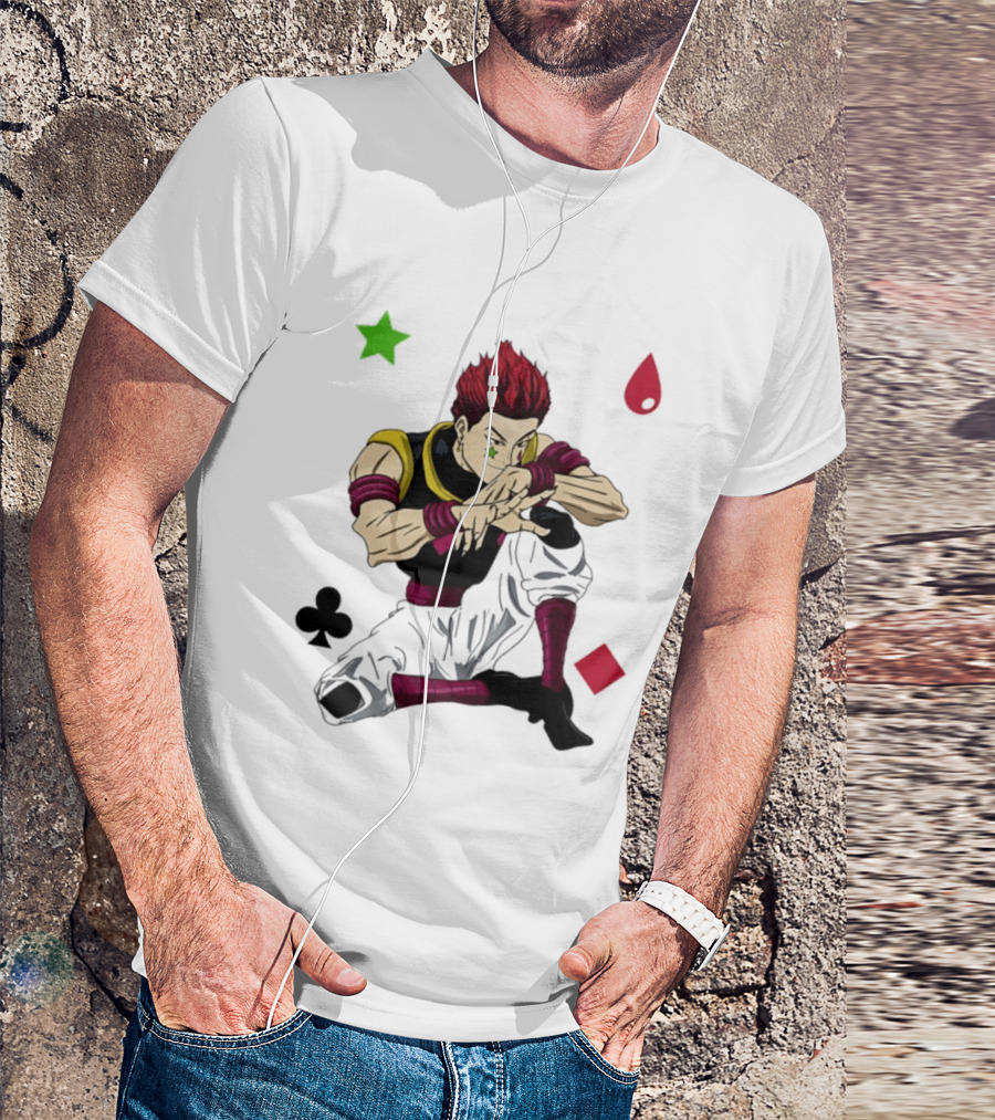 Hisoka Morow Playing Card Suit Symbols Hunter X Hunter T-Shirt