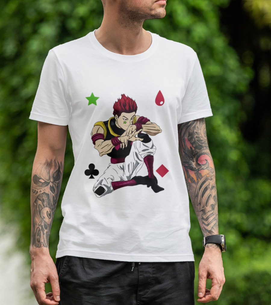Hisoka Morow Playing Card Suit Symbols Hunter X Hunter T-Shirt