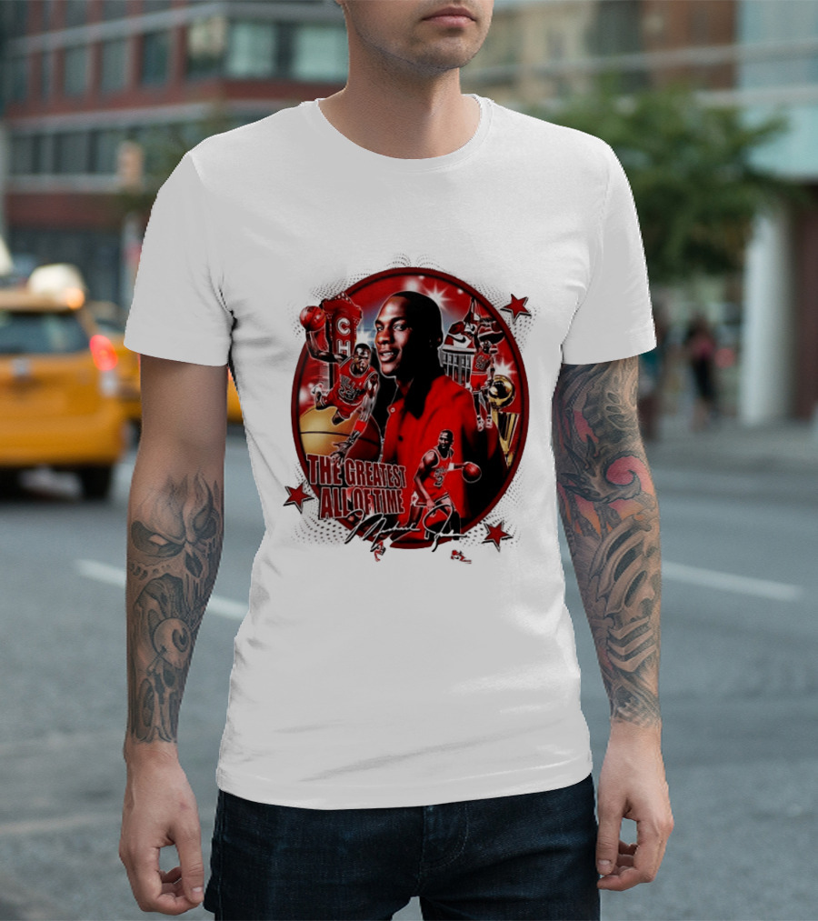 The Greatest Of All Time Michael Jordan Chicago Basketball Legend Trophy T-Shirt