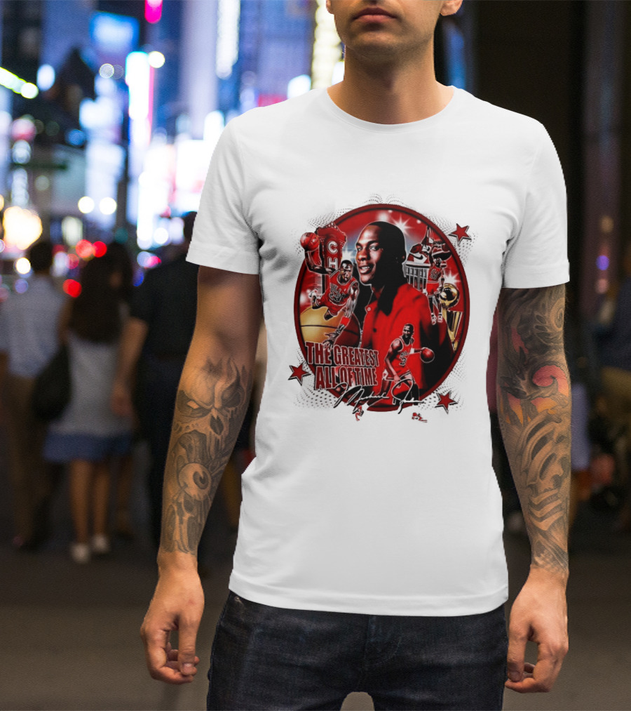 The Greatest Of All Time Michael Jordan Chicago Basketball Legend Trophy T-Shirt