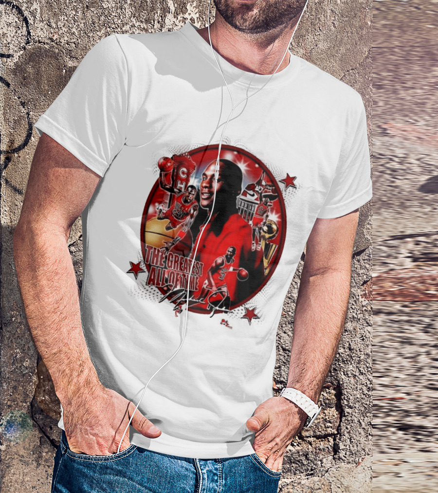 The Greatest Of All Time Michael Jordan Chicago Basketball Legend Trophy T-Shirt