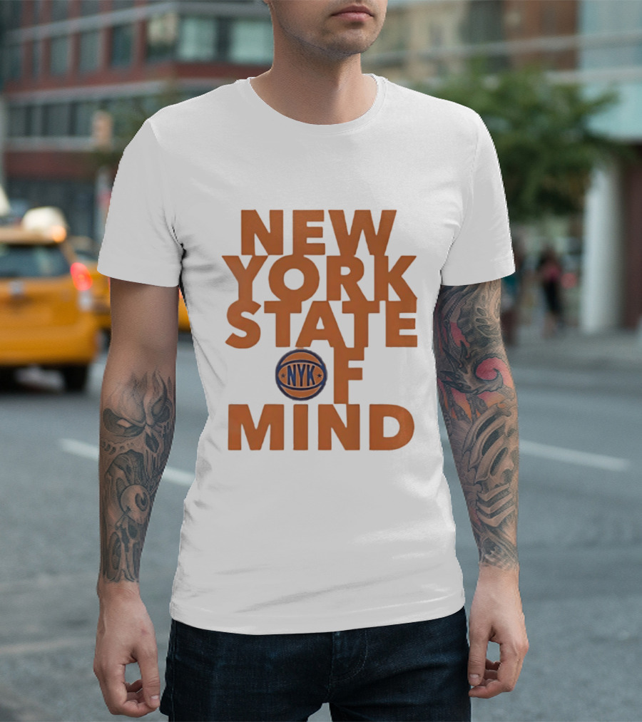 New York State Of Mind NYC Basketball T-Shirt