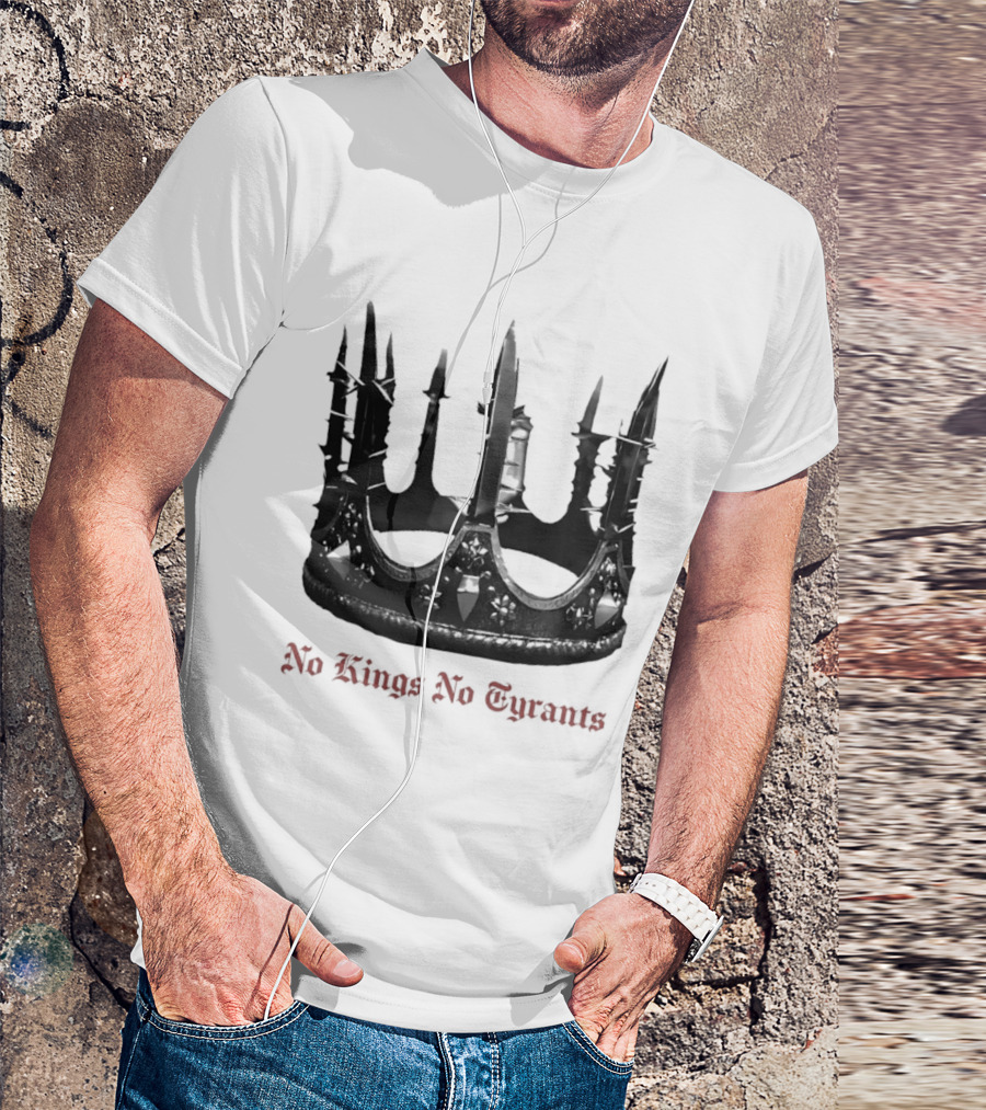 No Kings No Tyrants Crown Spiked T-Shirt