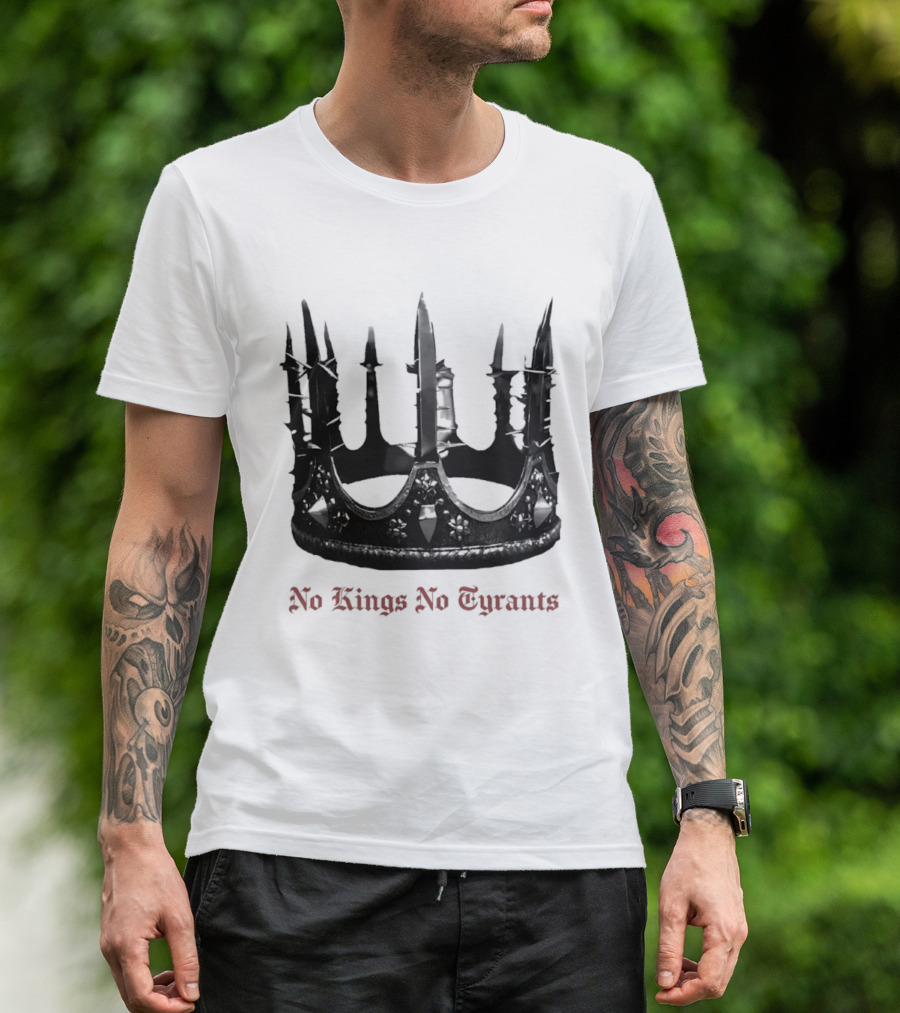 No Kings No Tyrants Crown Spiked T-Shirt