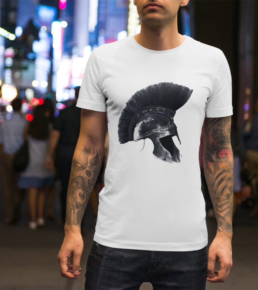 Travis Scott Odyssey Greek Soldier Helmet T-Shirt