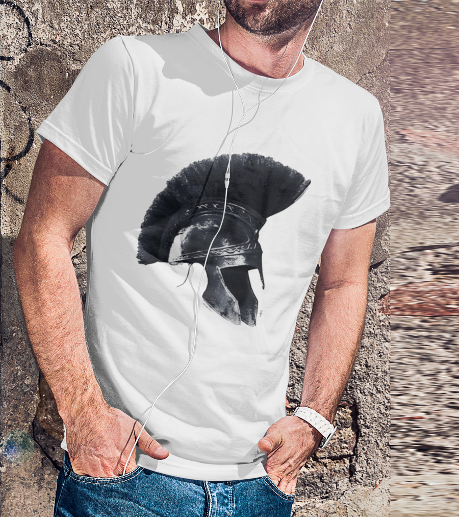 Travis Scott Odyssey Greek Soldier Helmet T-Shirt