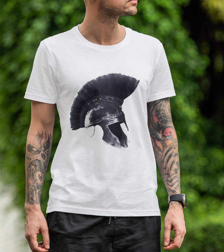 Travis Scott Odyssey Greek Soldier Helmet T-Shirt