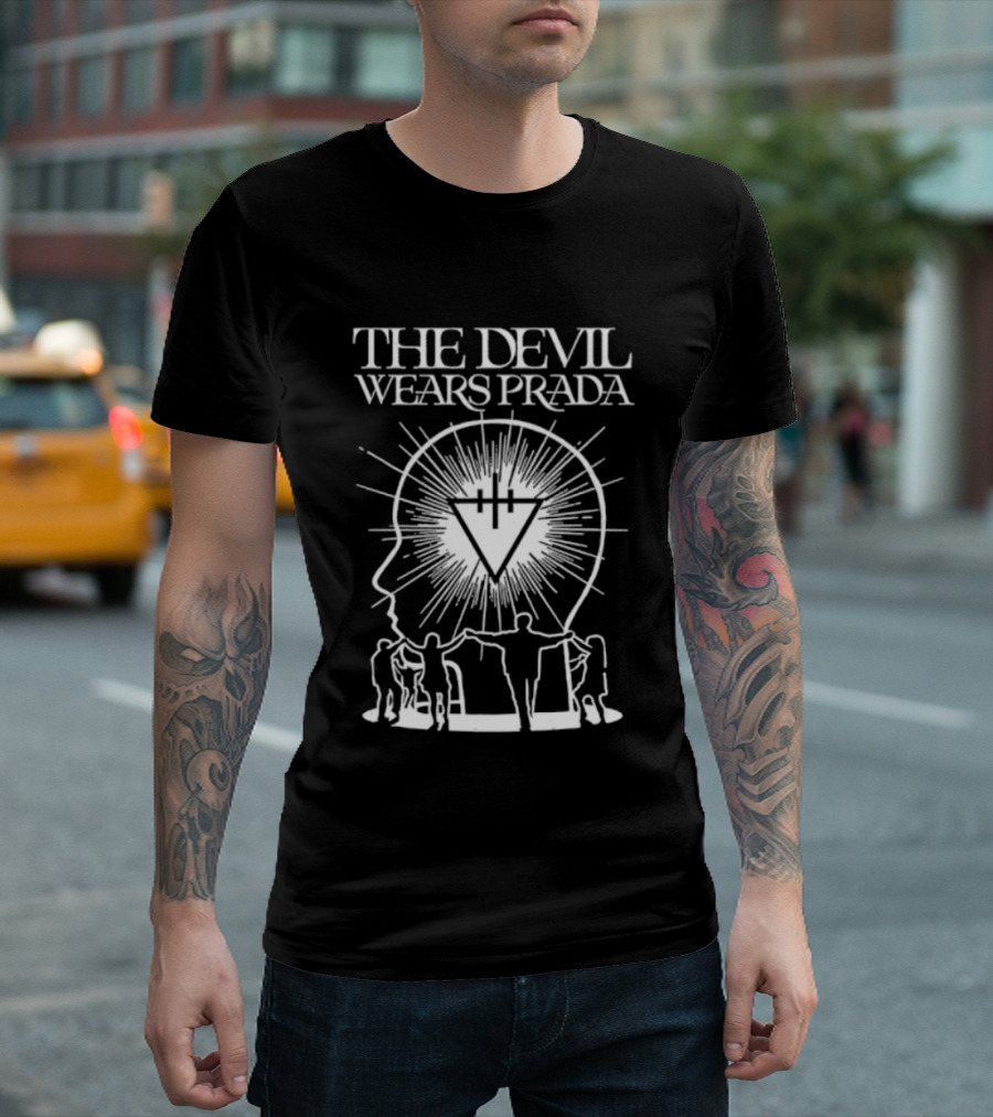 The Devil Wears Prada Metalcore Band Hardcore Head And Triangle T-Shirt
