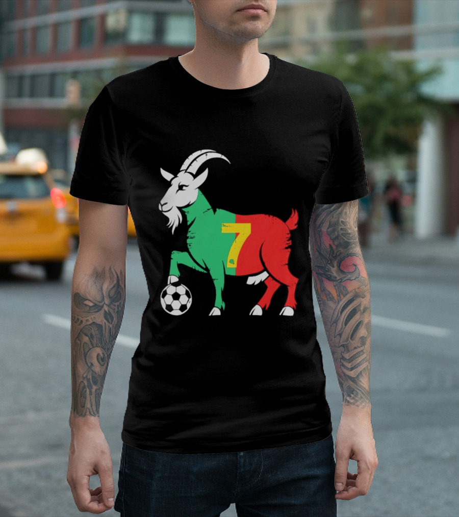 Cristiano Ronaldo GOAT 7 Portugal Soccer T-Shirt