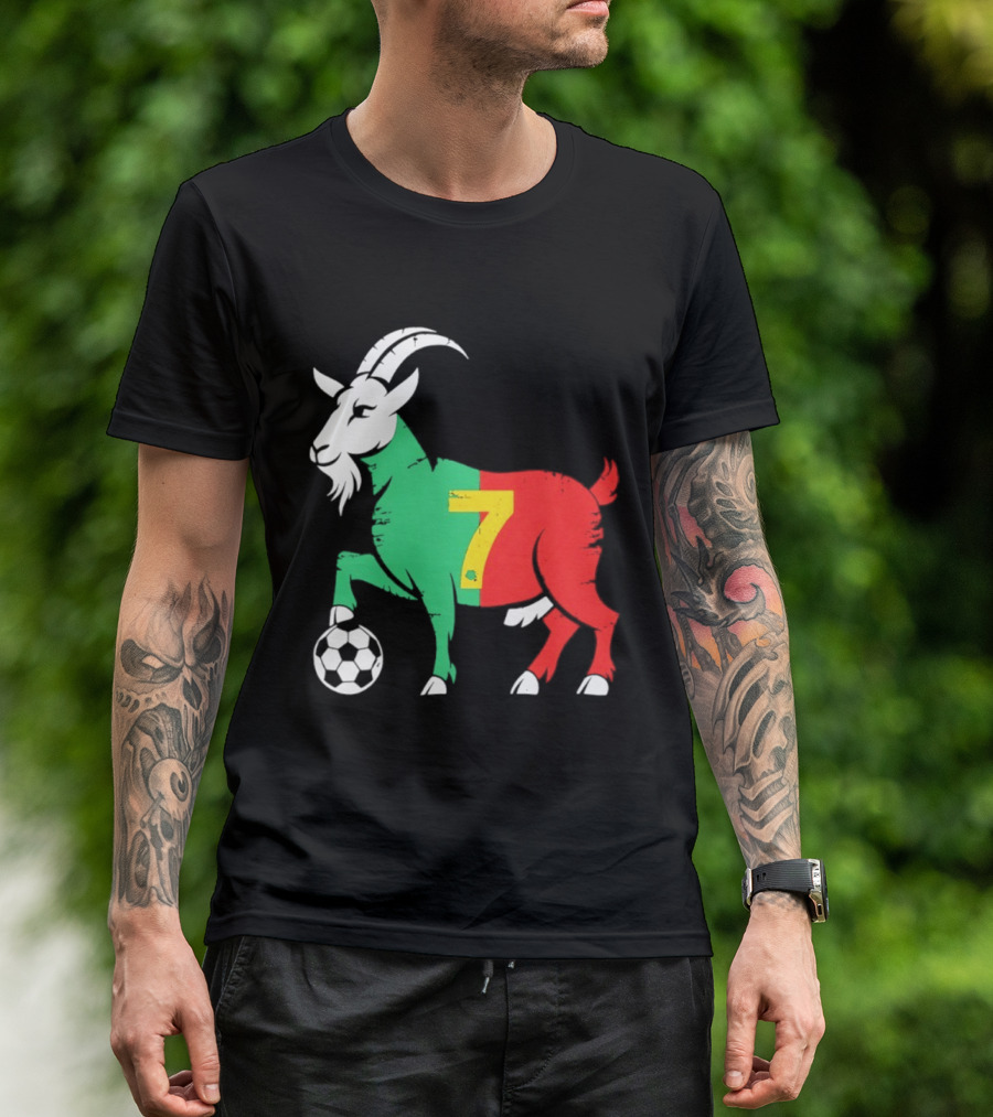 Cristiano Ronaldo GOAT 7 Portugal Soccer T-Shirt