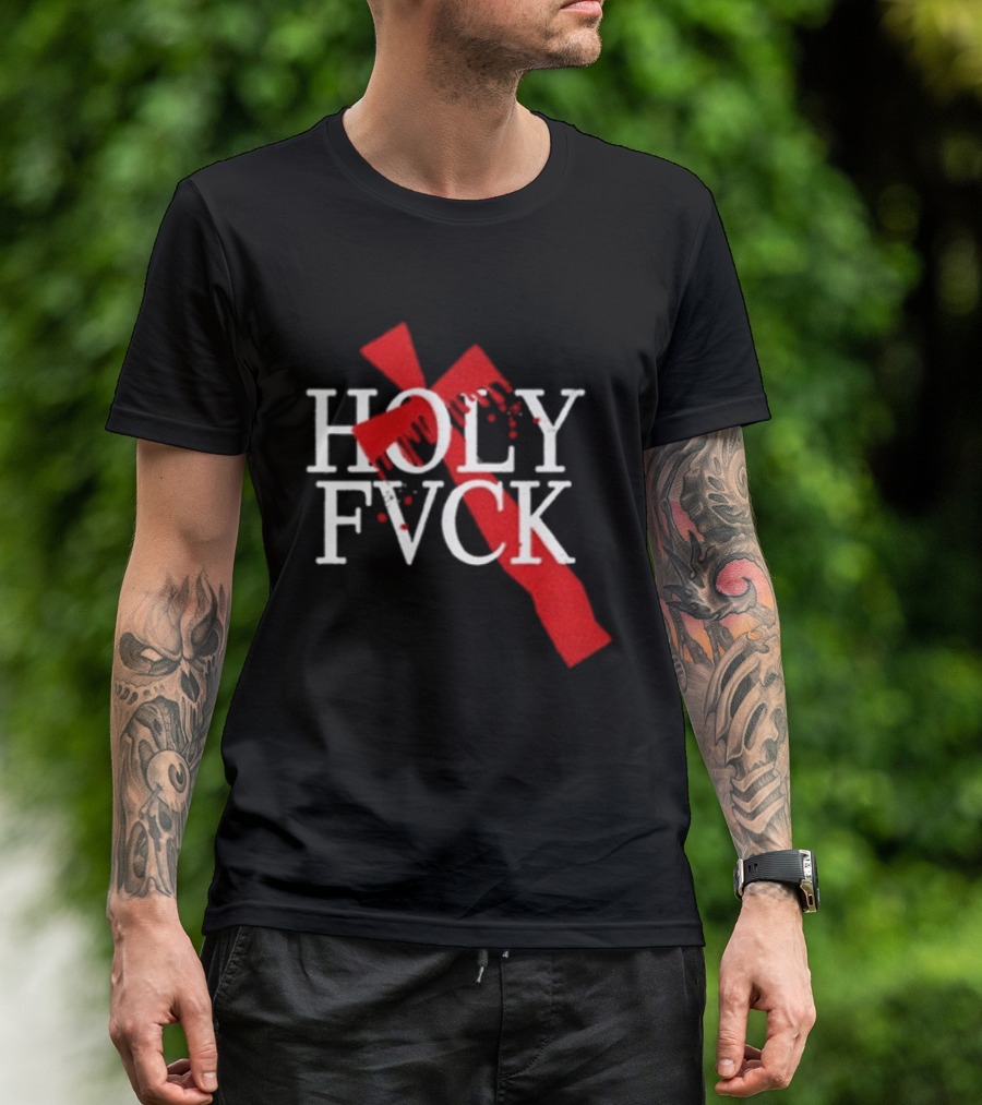 Demi Lovato Holy Fvck Bleeding Cross T-Shirt