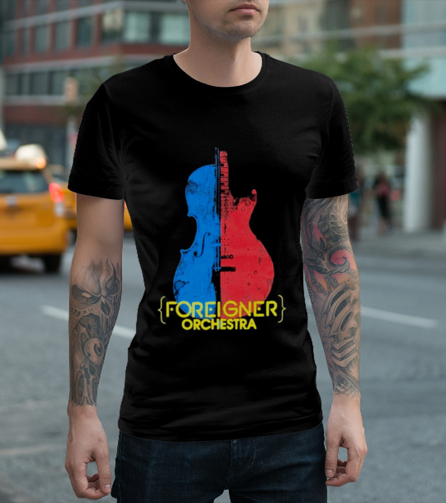 Foreigner Orchestra Violin Guitar Fusion T-Shirt