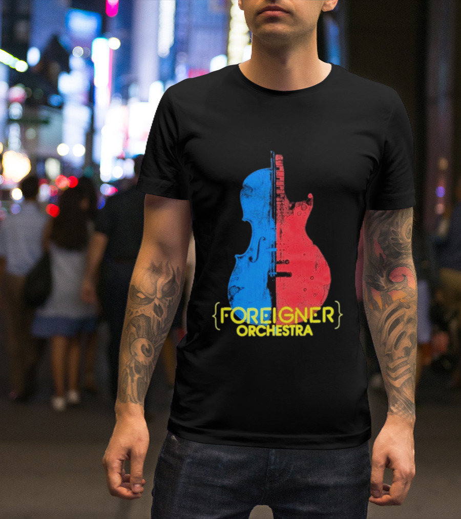 Foreigner Orchestra Violin Guitar Fusion T-Shirt