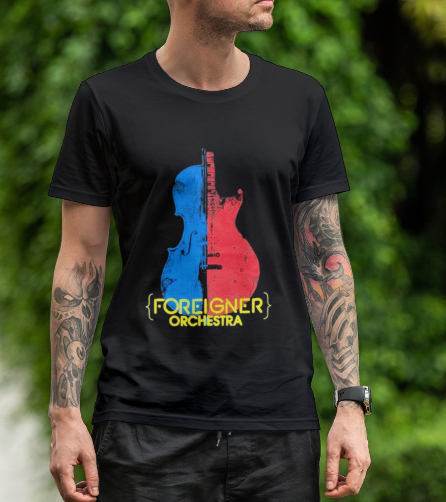 Foreigner Orchestra Violin Guitar Fusion T-Shirt