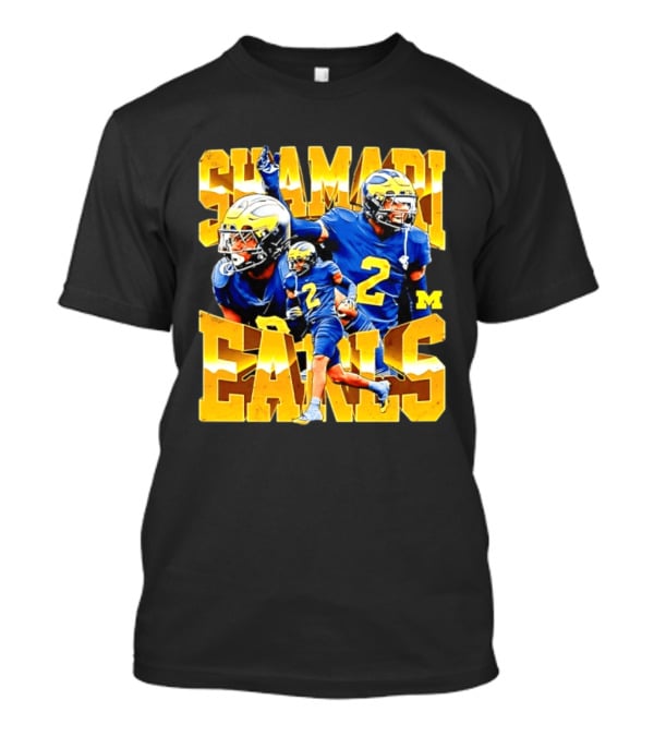 Shamari Earls 2 Michigan Wolverines NCAA Football Player Sports Fan Gear T-Shirt